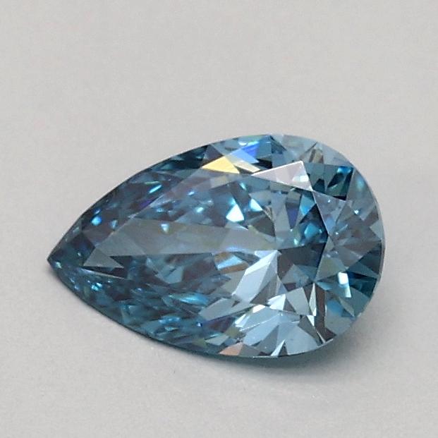 0.30 Ct. Fancy Vivid Blue Pear Lab Grown Diamond