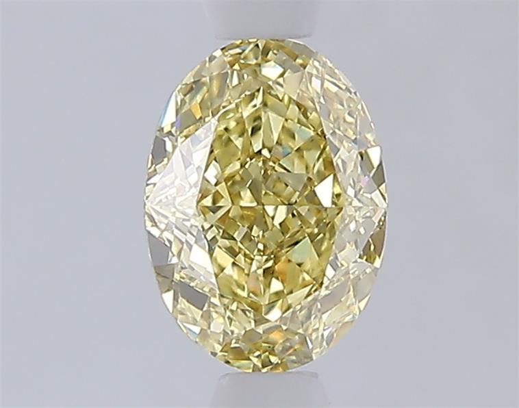 1.05 Ct. Fancy Intense  Yellow Oval Lab Grown Diamond