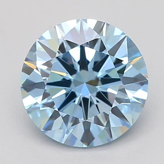0.50 Ct. Fancy Vivid  Blue Round Lab Grown Diamond