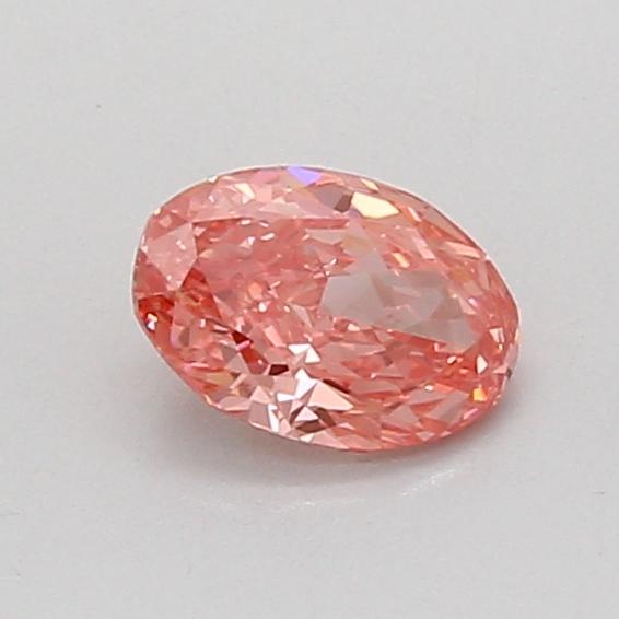 0.54 Ct. Fancy Vivid Pink Oval Lab Grown Diamond