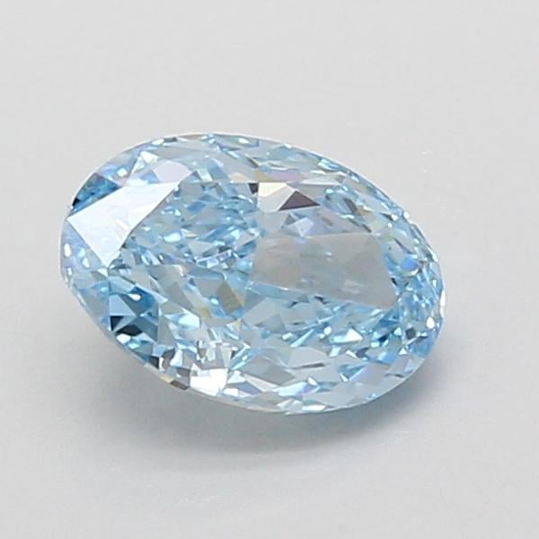 1.07 Ct. Fancy Vivid Blue Oval Lab Grown Diamond