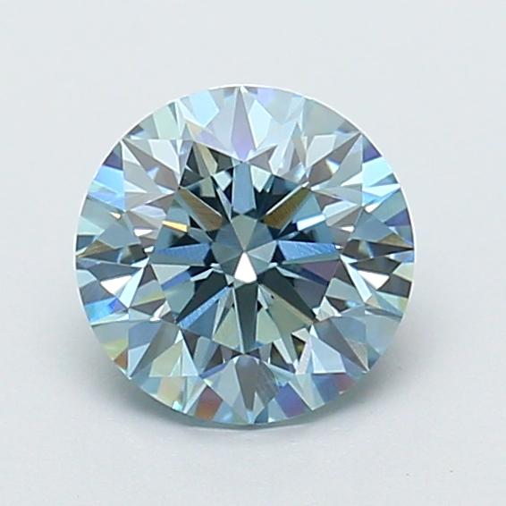 1.42 Ct. Fancy Vivid Blue Round Lab Grown Diamond