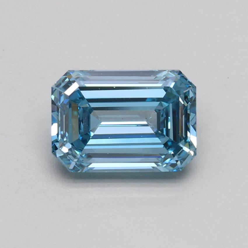 1.02 Ct. Fancy Intense Blue Emerald Lab Grown Diamond