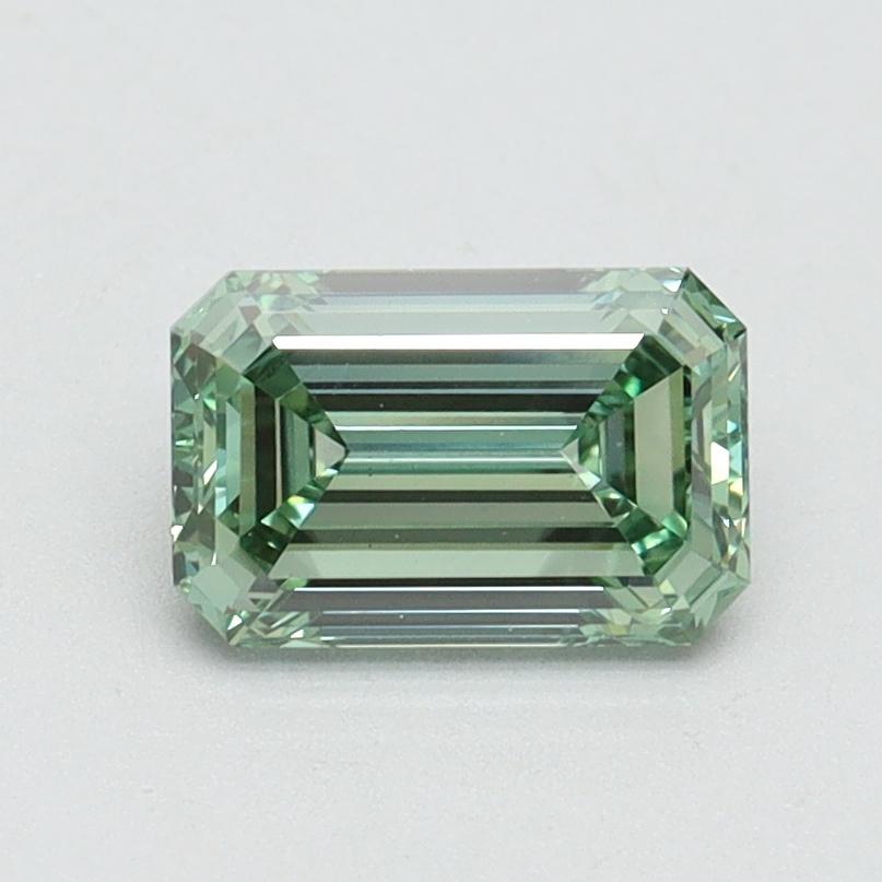 1.01 Ct. Fancy Intense Pacific Green Emerald Lab Grown Diamond
