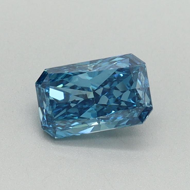 0.52 Ct. Fancy Vivid Blue Radiant Lab Grown Diamond