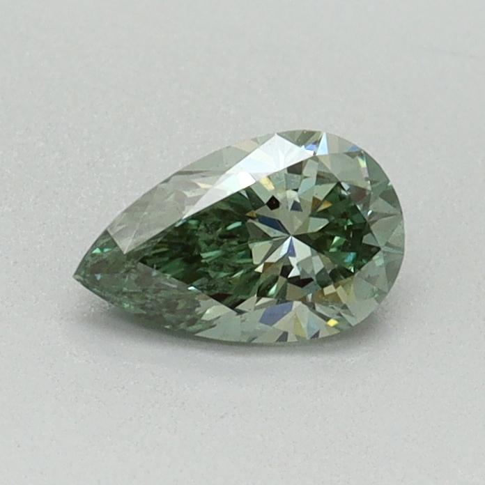 0.40 Ct. Fancy Vivid Green Pear Lab Grown Diamond
