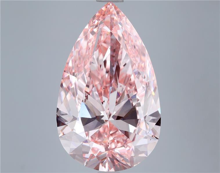 10.00 Ct. Fancy Vivid Pink Pear Lab Grown Diamond