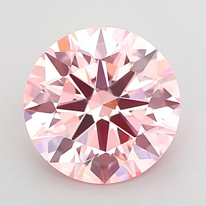 2.19 Ct. Fancy Intense Pink Round Lab Grown Diamond