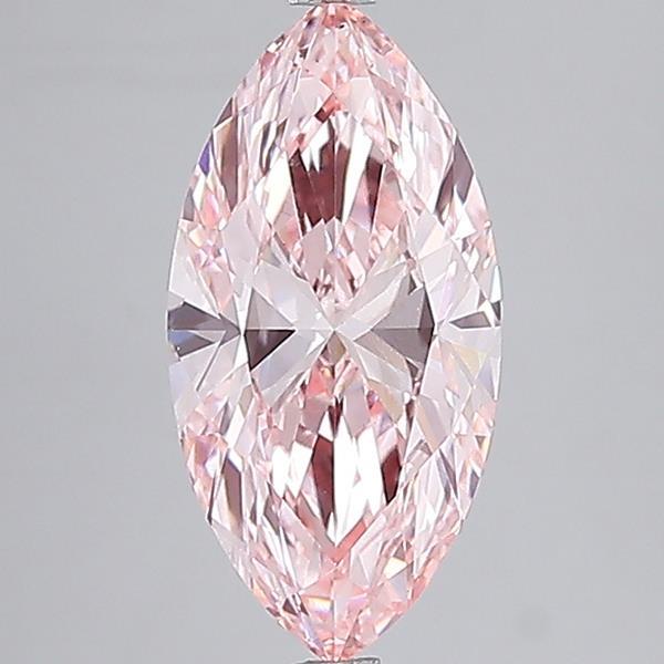 3.96 Ct. Fancy Vivid Pink Marquise Lab Grown Diamond