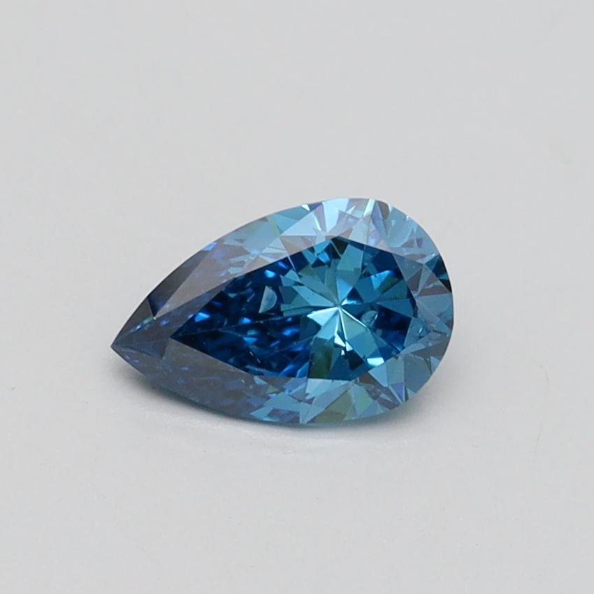 0.5 Ct. Fancy Vivid Blue Pear Lab Created Diamond | 6190858A