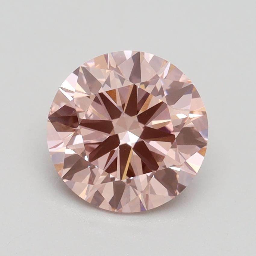 1.60 Ct. Fancy Intense Pink Round Lab Grown Diamond