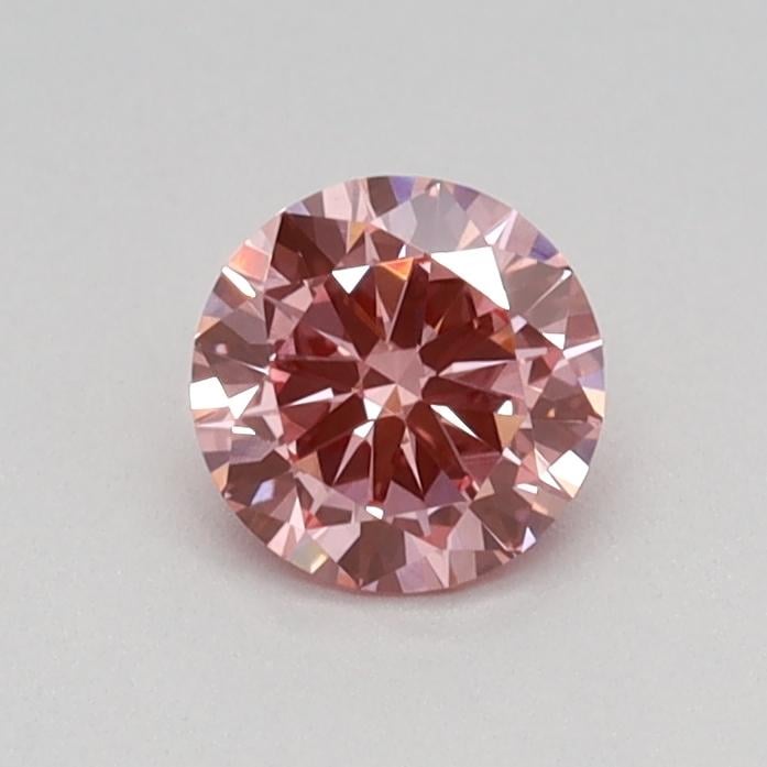 0.36 Ct. Fancy Vivid Pink Round Lab Grown Diamond