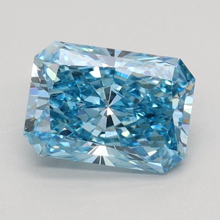 1.02 Ct. Fancy Vivid Blue Radiant Lab Grown Diamond