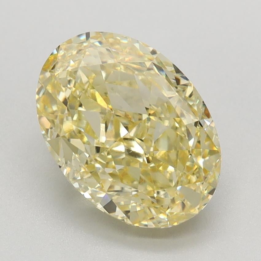 2.52 Ct. Fancy Intense Yellow Oval Lab Grown Diamond
