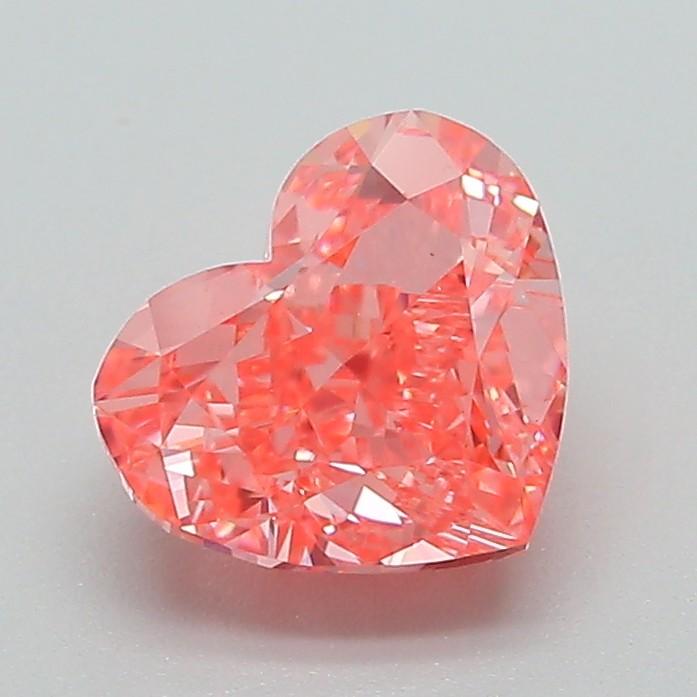 1.54 Ct. Fancy Vivid Pink Heart Lab Grown Diamond