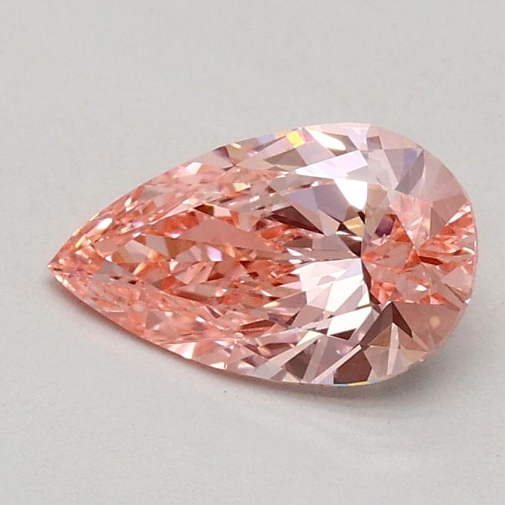 0.52 Ct. Fancy Vivid Pink Pear Lab Grown Diamond