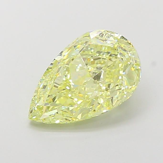 4.08 Ct. Fancy Yellow Pear Lab Grown Diamond
