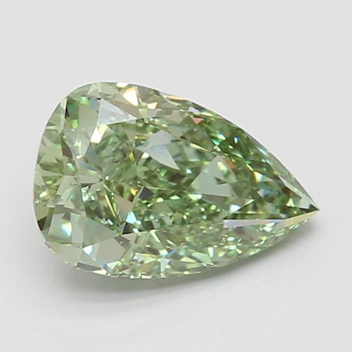 1.98 Ct. Fancy Vivid Green Pear Lab Grown Diamond