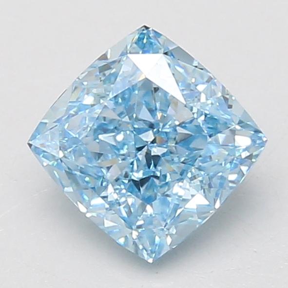 1.81 Ct. Fancy Vivid Blue Cushion Lab Grown Diamond