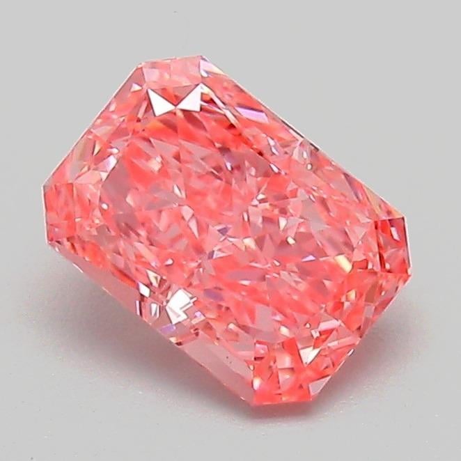 1.06 Ct. Fancy Vivid Pink Radiant Lab Grown Diamond