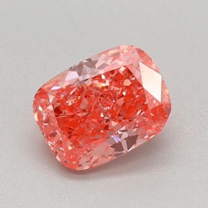 0.55 Ct. Fancy Vivid Pink Cushion Lab Grown Diamond