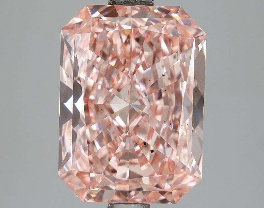 3.07 Ct. Fancy Vivid Pink Radiant Lab Grown Diamond
