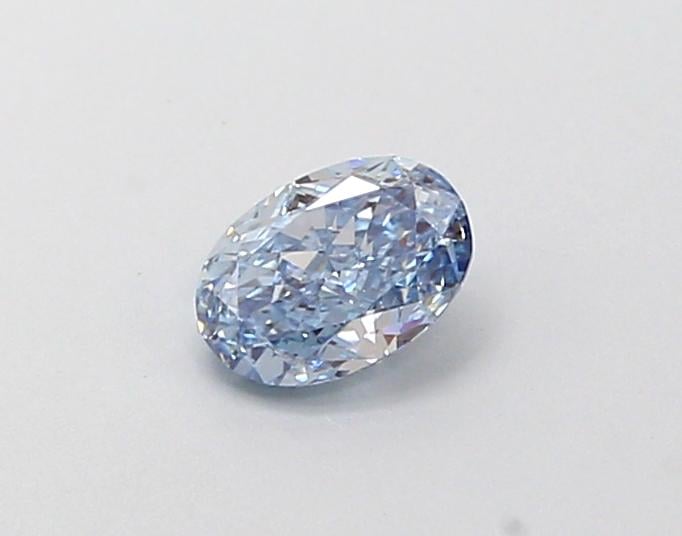 0.36 Ct. Fancy Intense  Blue Oval Lab Grown Diamond