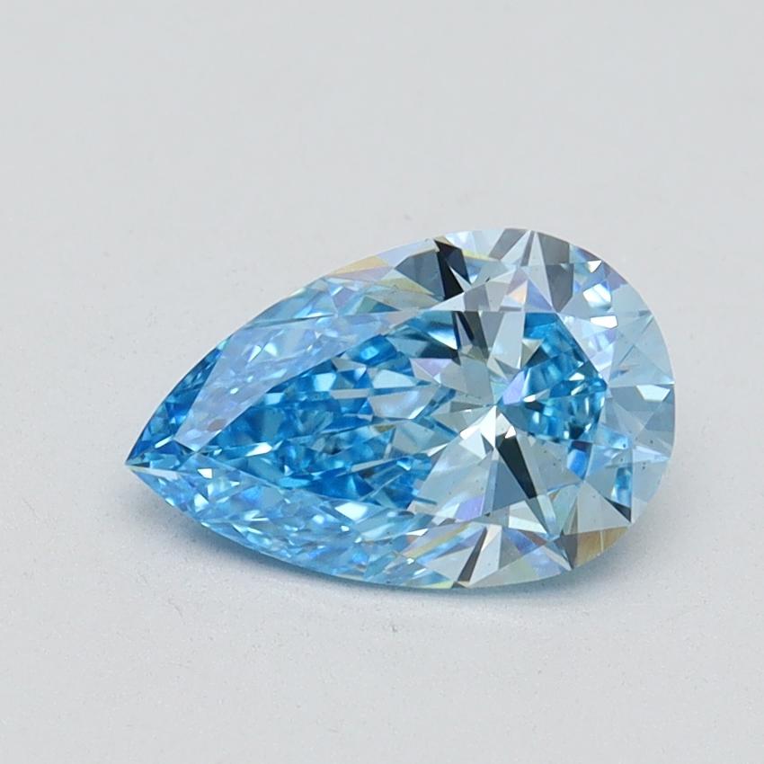 1.02 Ct. Fancy Vivid Blue Pear Lab Grown Diamond