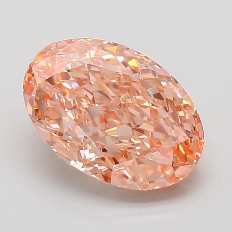3.10 Ct. Fancy Vivid Pink Oval Lab Grown Diamond