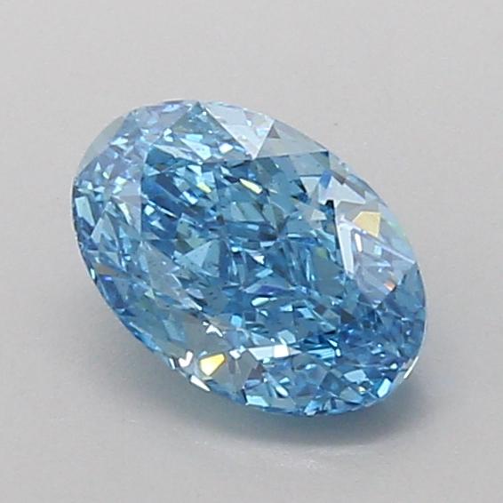 1.00 Ct. Fancy Vivid Blue Oval Lab Grown Diamond