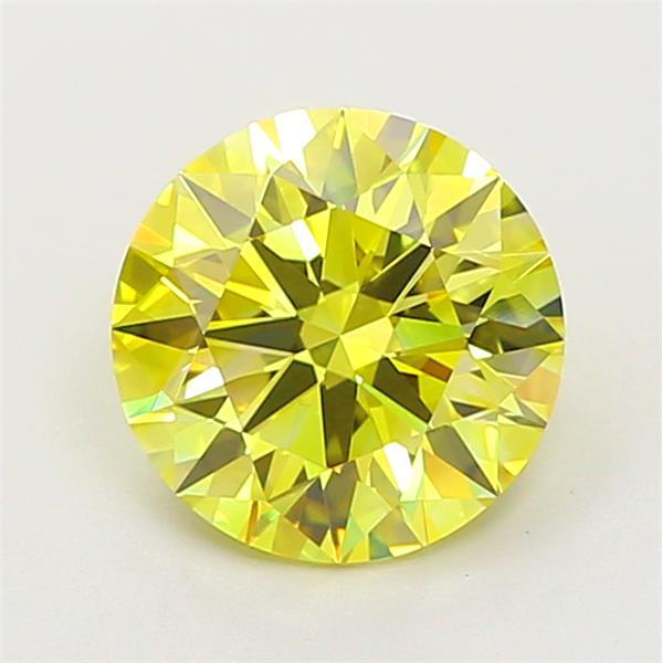 2.03 Ct. Fancy Intense  Yellow Round Lab Grown Diamond