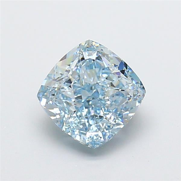 2.04 Ct. Fancy Intense Blue Cushion Lab Grown Diamond