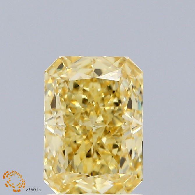 1.62 Ct. Fancy Intense Yellow Radiant Lab Grown Diamond