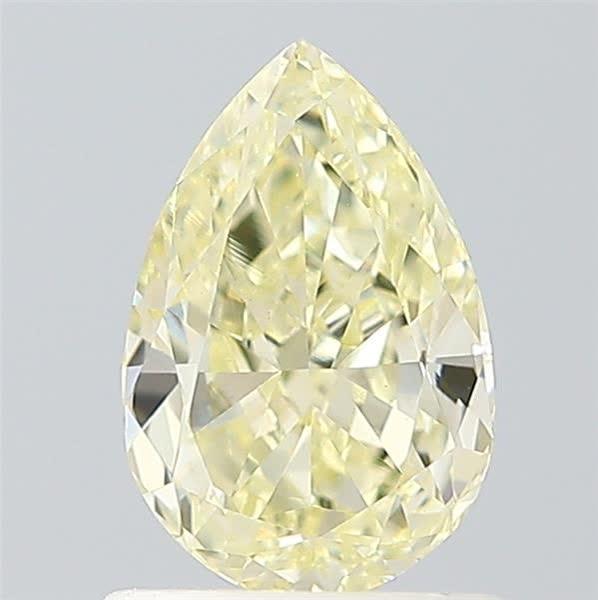 1.02 Ct. Light Yellow Pear Lab Grown Diamond
