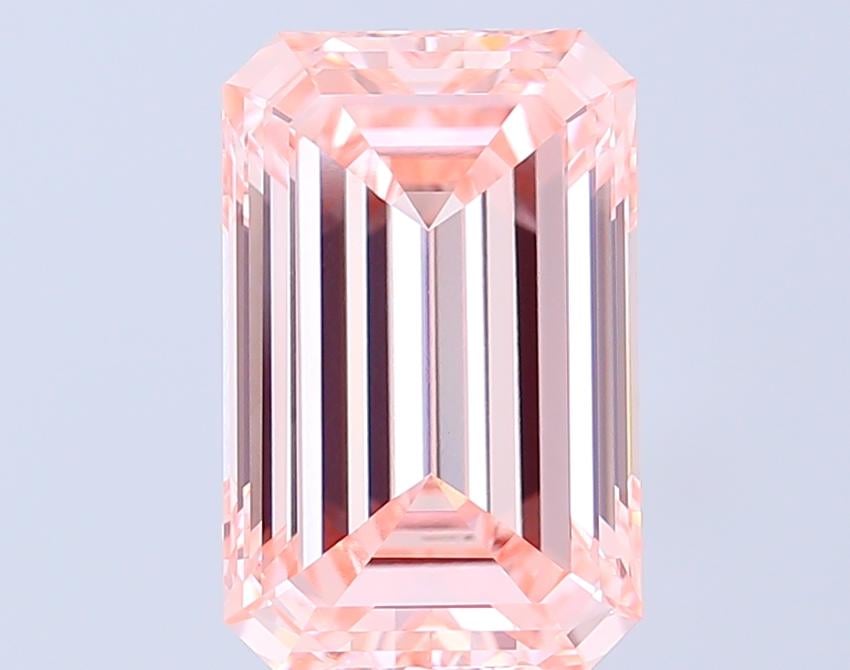 5.04 Ct. Fancy Intense  Pink Emerald Lab Grown Diamond