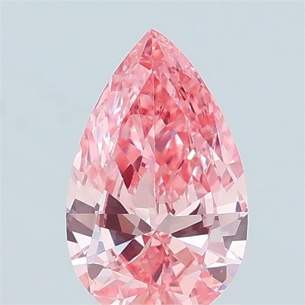 0.55 Ct. Fancy Vivid Pink Pear Lab Grown Diamond