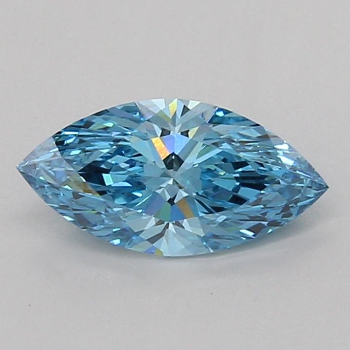 1.06 Ct. Fancy Vivid Blue Marquise Lab Grown Diamond