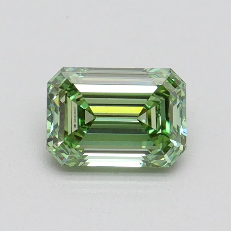 0.75 Ct. Fancy Vivid Green Emerald Lab Grown Diamond