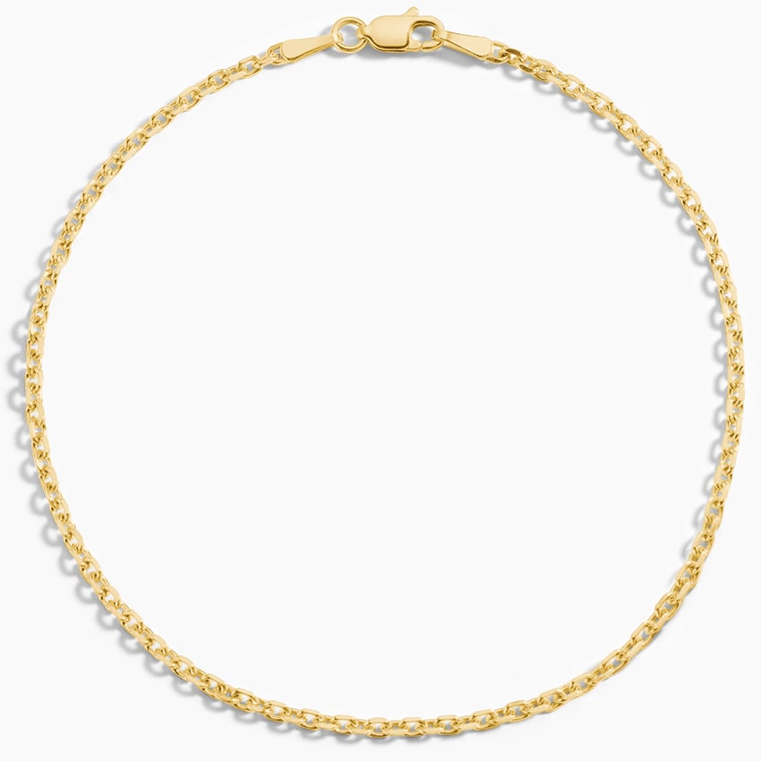 Yellow Gold Cable Chain Bracelet