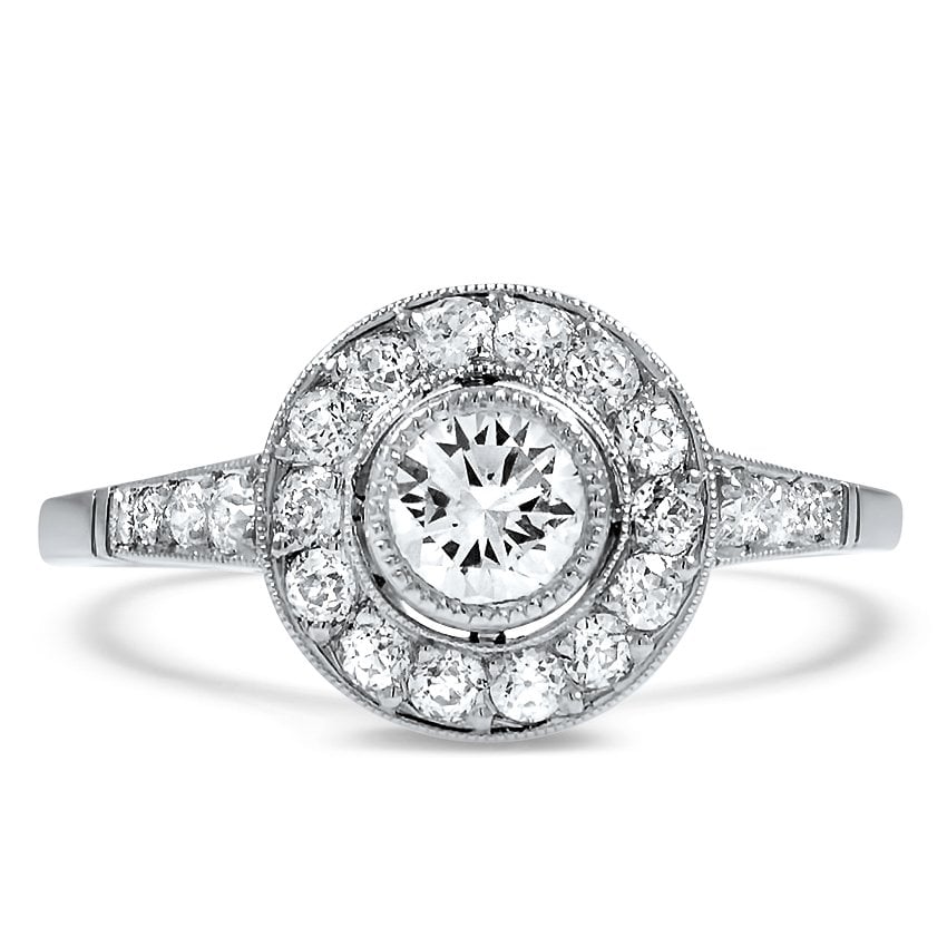 Art Deco Reproduction Diamond Vintage Ring