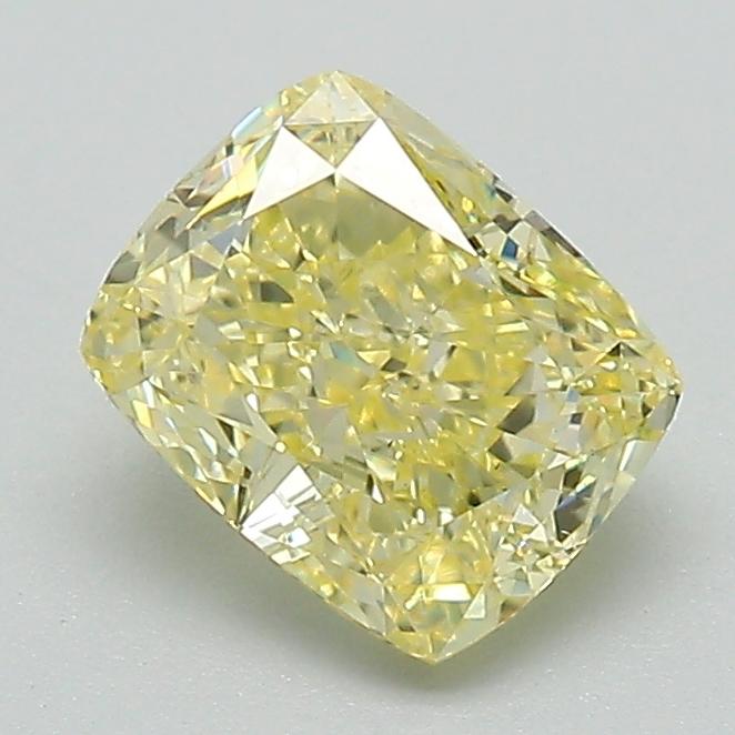 1.32 Ct. Fancy Intense Yellow Cushion Lab Grown Diamond