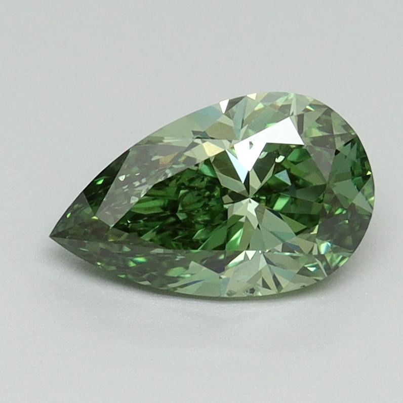 1.00 Ct. Fancy Vivid Green Pear Lab Grown Diamond
