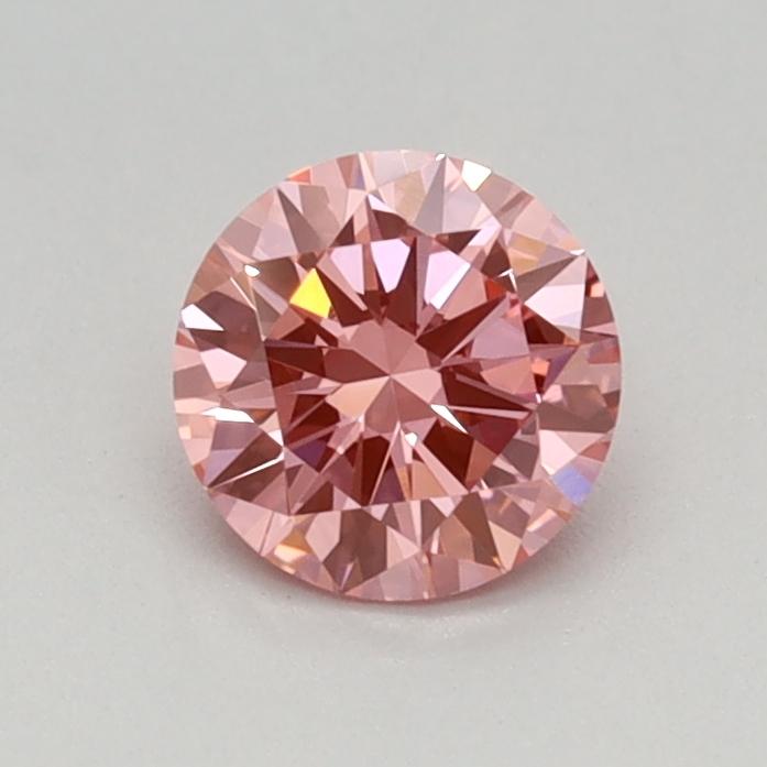 0.43 Ct. Fancy Vivid Pink Round Lab Grown Diamond