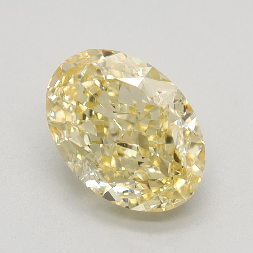 1.36 Ct. Fancy Intense Yellow Oval Lab Grown Diamond
