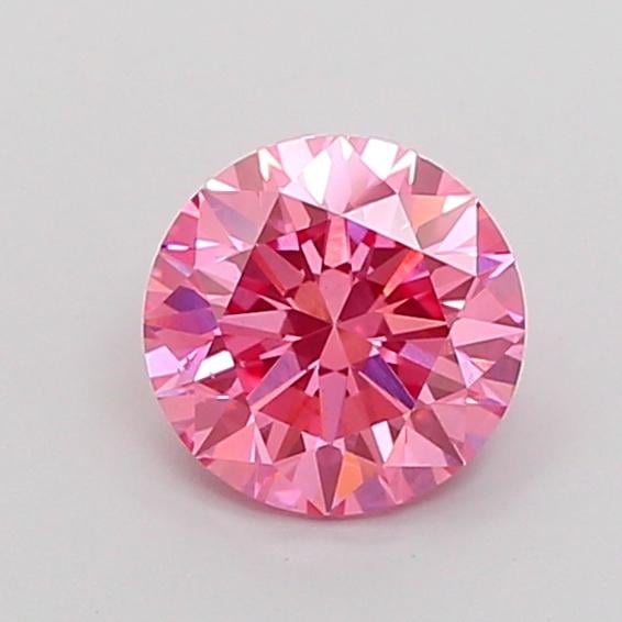 1.09 Ct. Fancy Vivid Pink Round Lab Grown Diamond