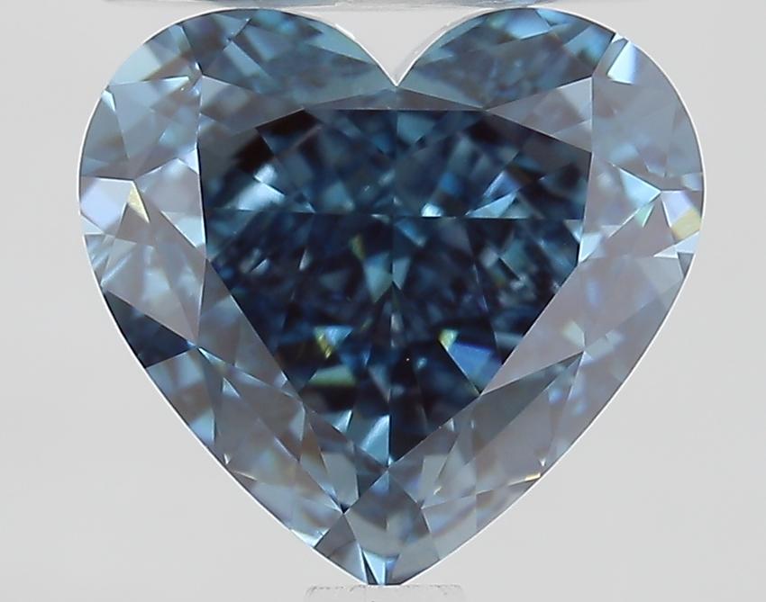 2.35 Ct. Fancy Blue Heart Lab Grown Diamond