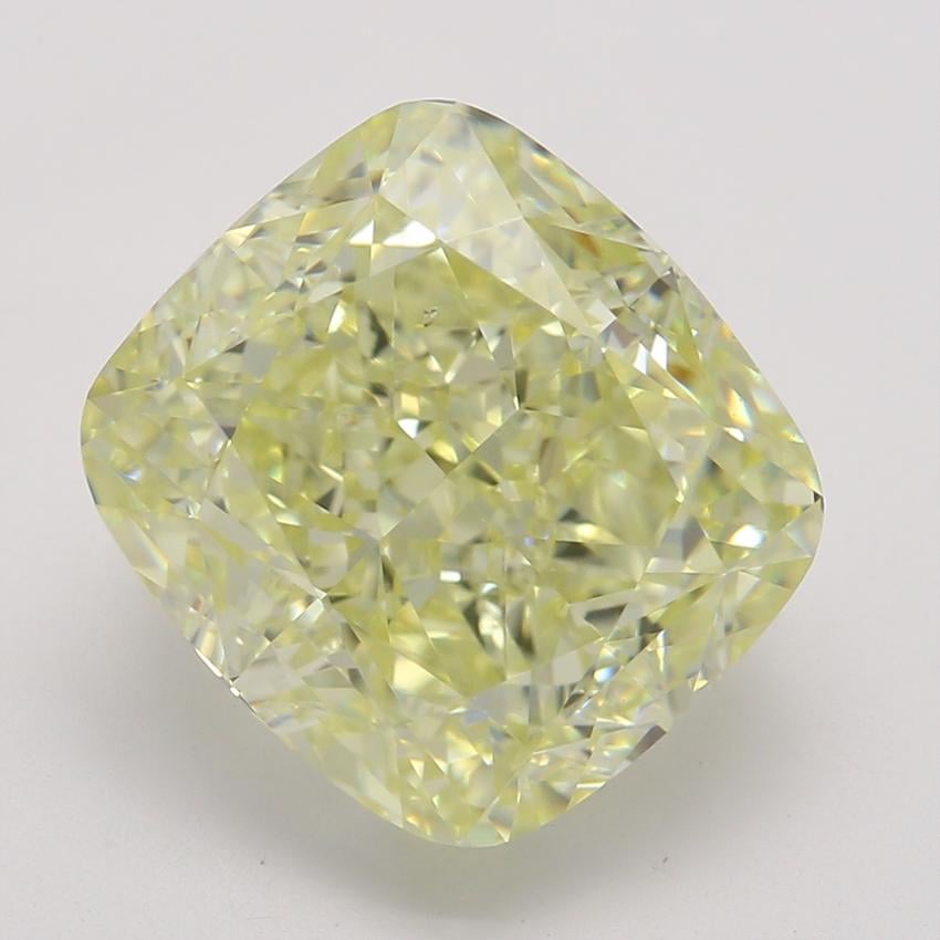 4.03 Ct. Fancy Yellow Cushion Diamond