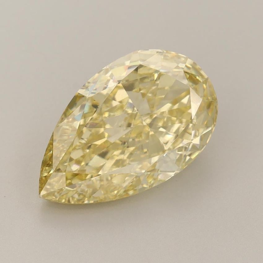 4.23 Ct. Fancy Intense Yellow Pear Lab Grown Diamond