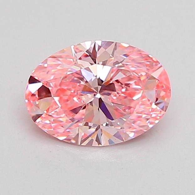 1.00 Ct. Fancy Vivid Pink Oval Lab Grown Diamond
