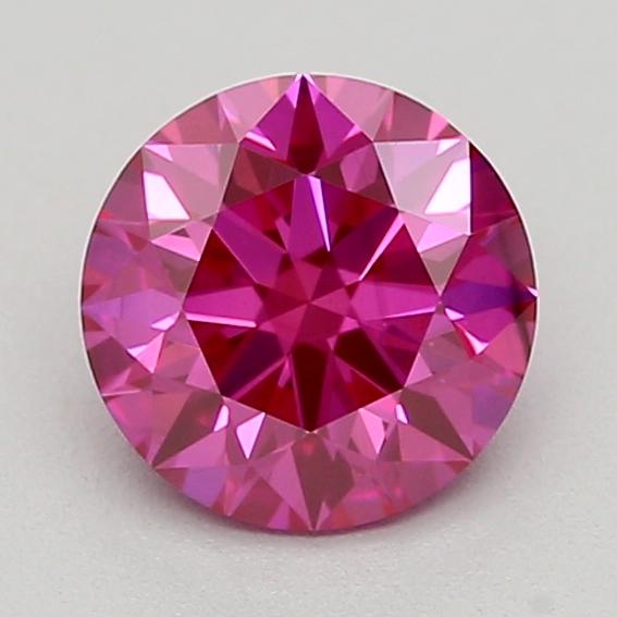 0.48 Ct. Fancy Vivid  Pink Round Lab Grown Diamond